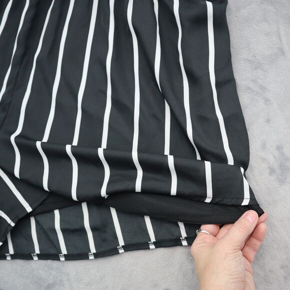 Clothing Obsessed Company Romper Womens 3XL Black Short Cap Sleeve V Neck Outfit - Picture 14 of 16